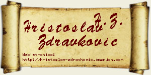 Hristoslav Zdravković vizit kartica
